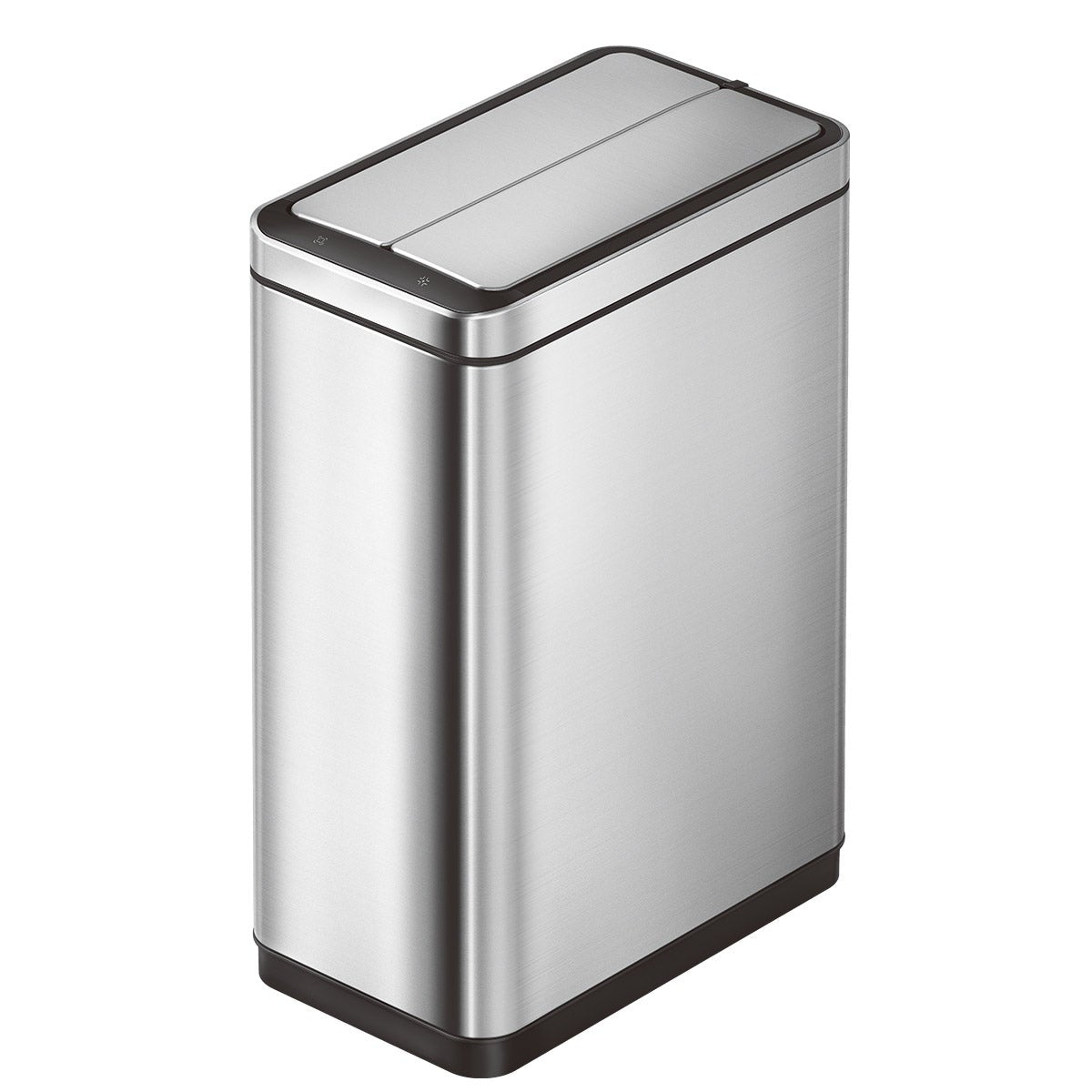 Deluxe Phantom 45 Liter Stainless Steel Dual Wing Motion Sensor Trash Can