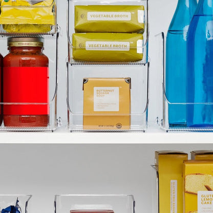 iDESIGN Stacking Open Front Pantry Bins, 8-piece Set