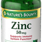 Nature's Bounty Zinc 50 mg, 400 Caplets