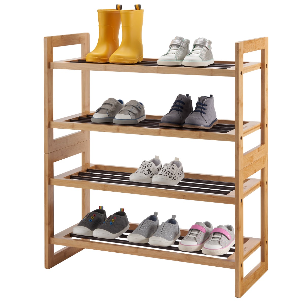 TRINITY Bamboo Shoe Rack, 2-pack