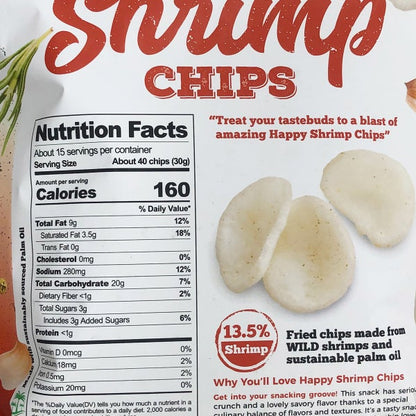 Shrimp Chips with Garlic and Butter 16 oz 2-pack