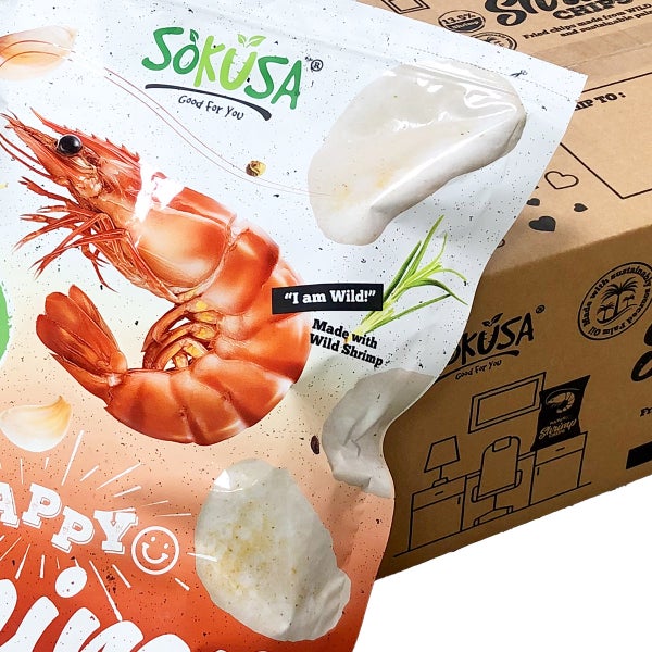 Shrimp Chips with Garlic and Butter 16 oz 2-pack