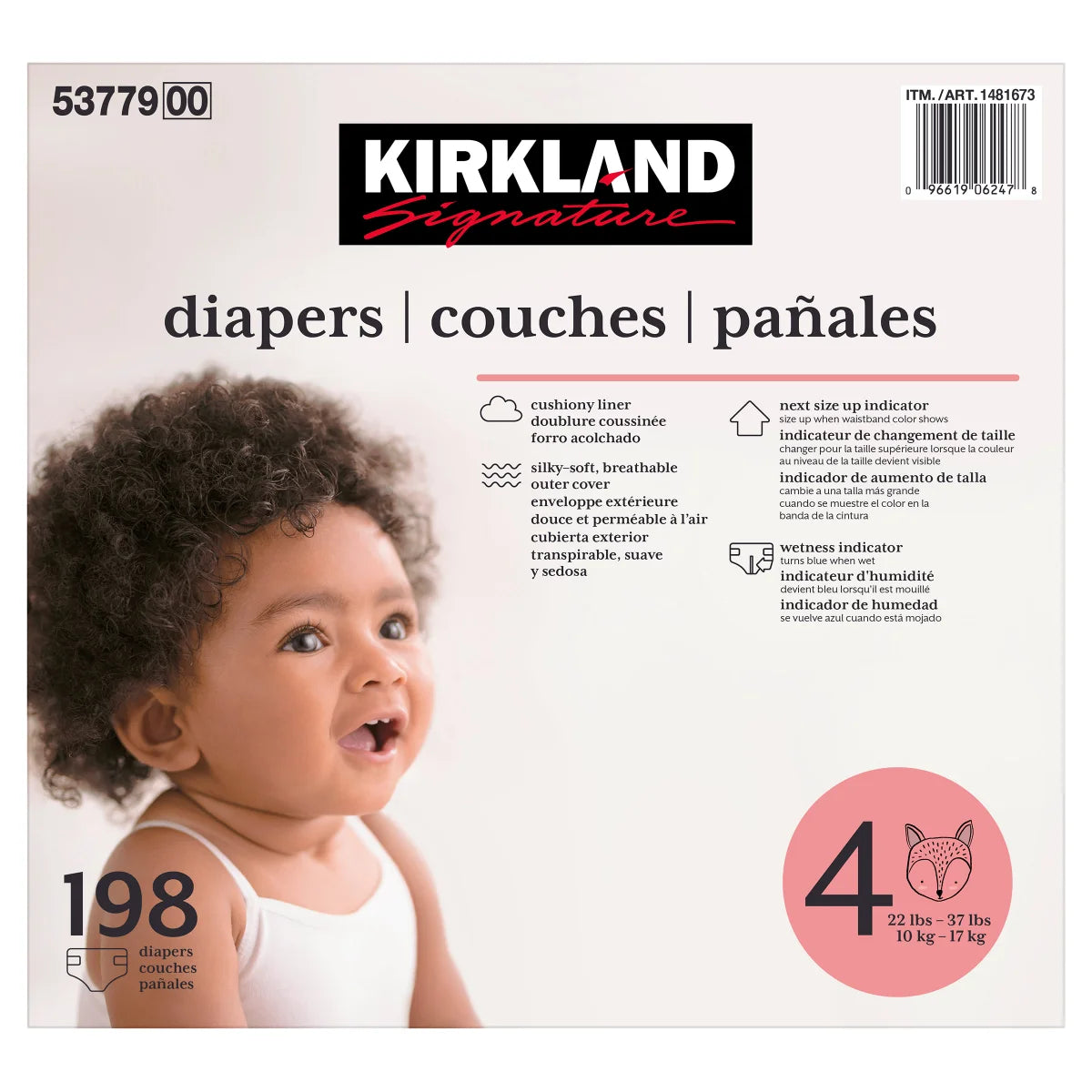 Kirkland Signature Diapers Sizes 3-6