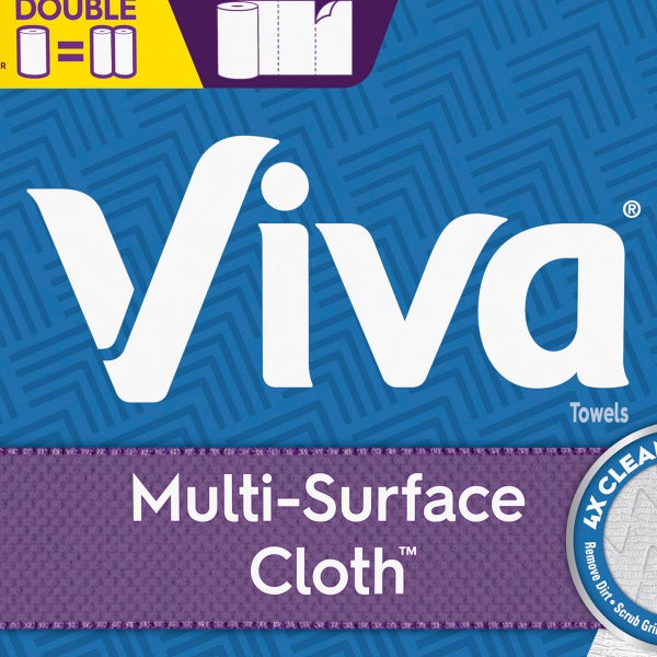 Viva Multi-Surface Cloth Paper Towels, 2-Ply, 110 Sheets, 24-count