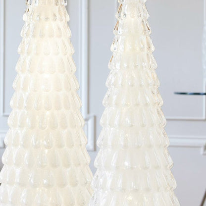 LED Glass Holiday Trees, Set of 2