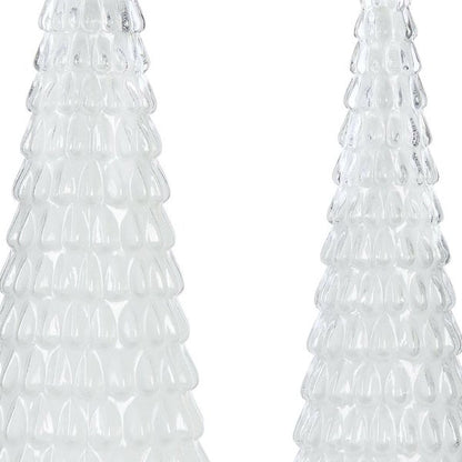 LED Glass Holiday Trees, Set of 2