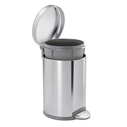 simplehuman 4.5L Round Step Can, 2-pack and Code A Liners, 30-pack