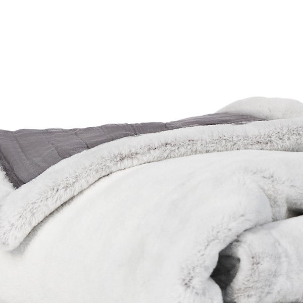 Allied Home Matelassé Faux Fur Throw