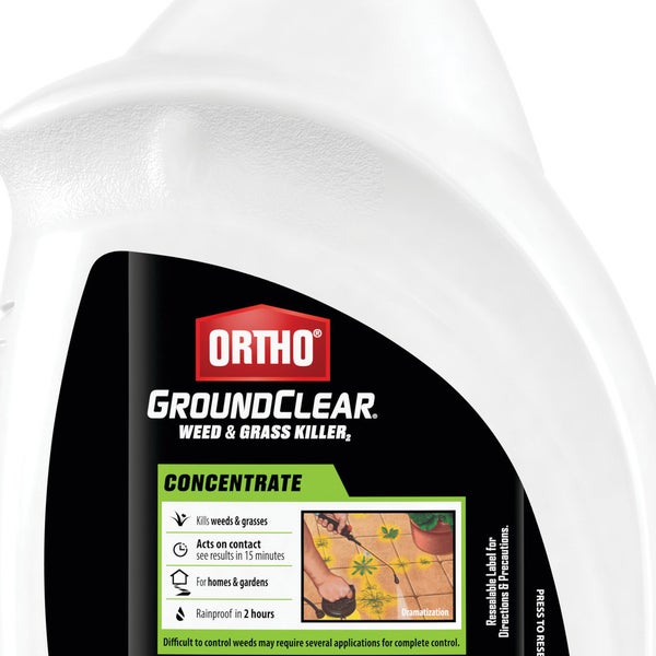 Ortho GroundClear Weed & Grass Killer Concentrate, 64 oz.