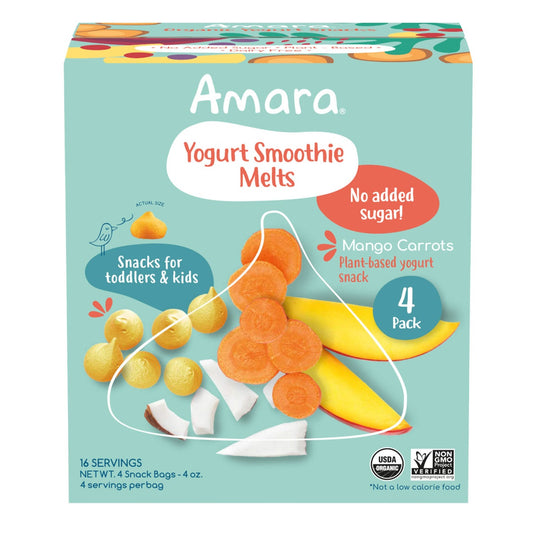 Amara Organic Yogurt Smoothie Melts 4 (1 oz.) Bags Per Box