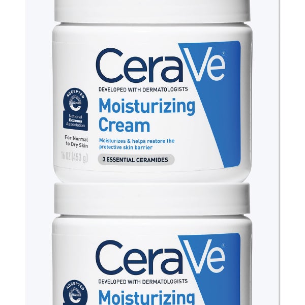 CeraVe Moisturizing Cream Interchangeable Multi-Pack, 16 oz Jar with Pump + 16 oz Jar