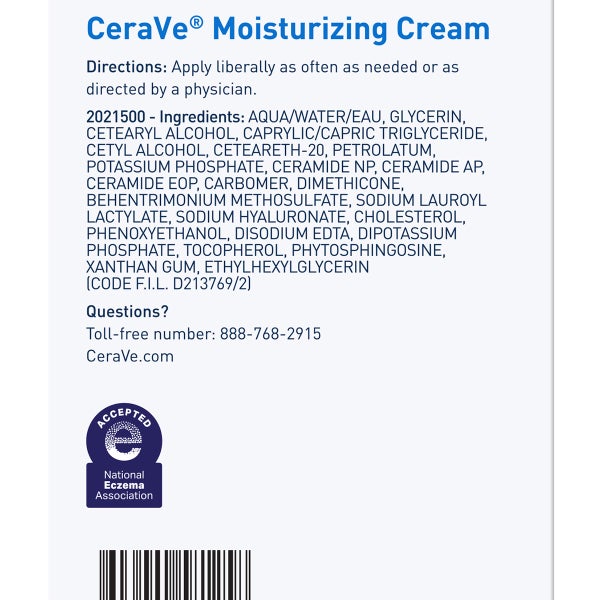 CeraVe Moisturizing Cream Interchangeable Multi-Pack, 16 oz Jar with Pump + 16 oz Jar