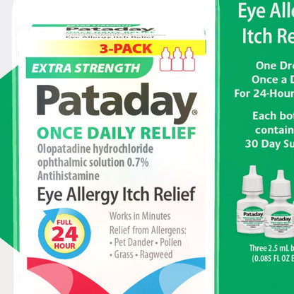 Pataday Extra Strength Once Daily Antihistamine Eye Drops, 7.5 ml