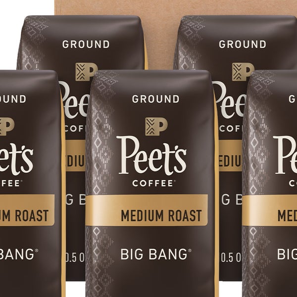 Peet's Coffee Big Bang Ground, 10.5 oz Bags, 6-pack