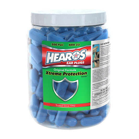 HEAROS Xtreme Protection Ear Plugs, 200-pair