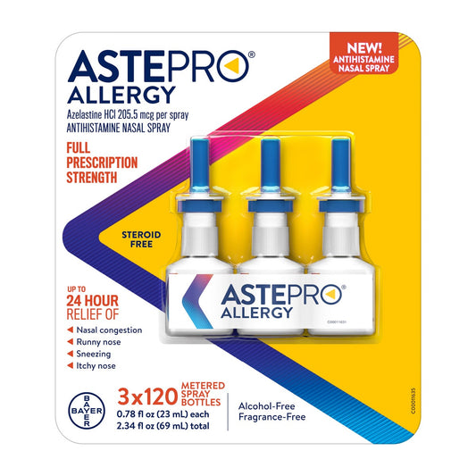 Astepro Allergy Steroid Free Antihistamine Nasal Spray, 360 Metered Sprays