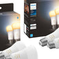 Philips Hue 75W White Ambiance A19 4-pack