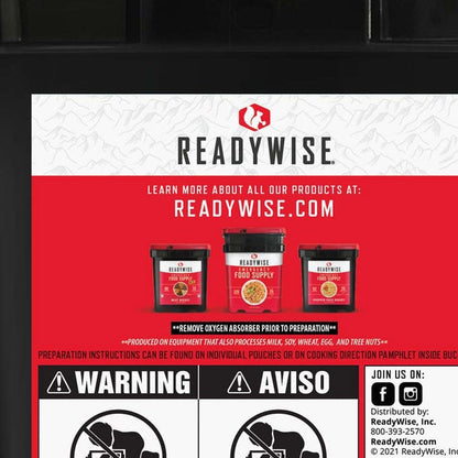 Readywise 150 Serving Emergency Food Bucket (150 Total Servings)
