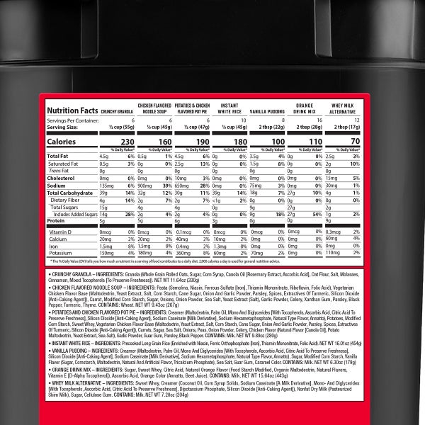 Readywise 150 Serving Emergency Food Bucket (150 Total Servings)