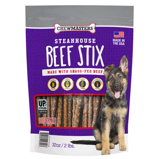 Chewmasters Steakhouse Beef Stix, 32oz, 2-count