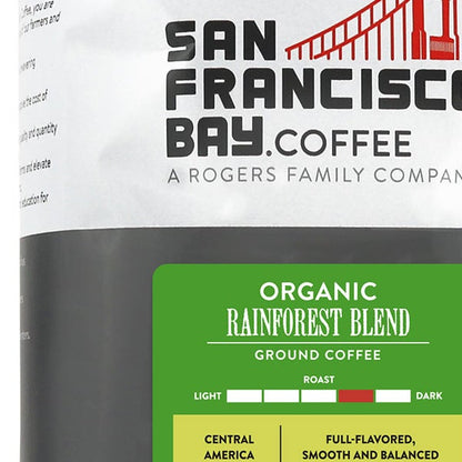 San Francisco Bay Coffee Organic Rainforest Blend Ground 28oz, 2-pack