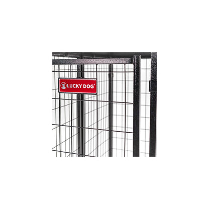 Lucky Dog STAY Series Presidential Dog Kennel 10'x10' with Privacy Screen