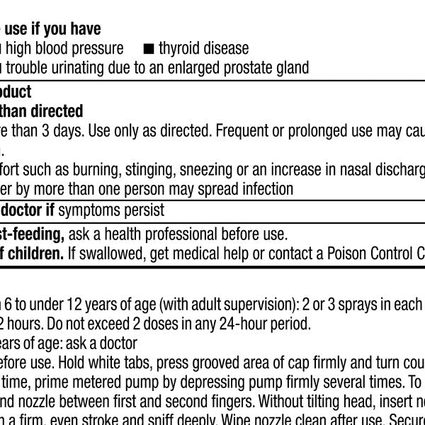 Afrin No Drip Severe Congestion 12 Hour Nasal Pump Mist, 60 mL