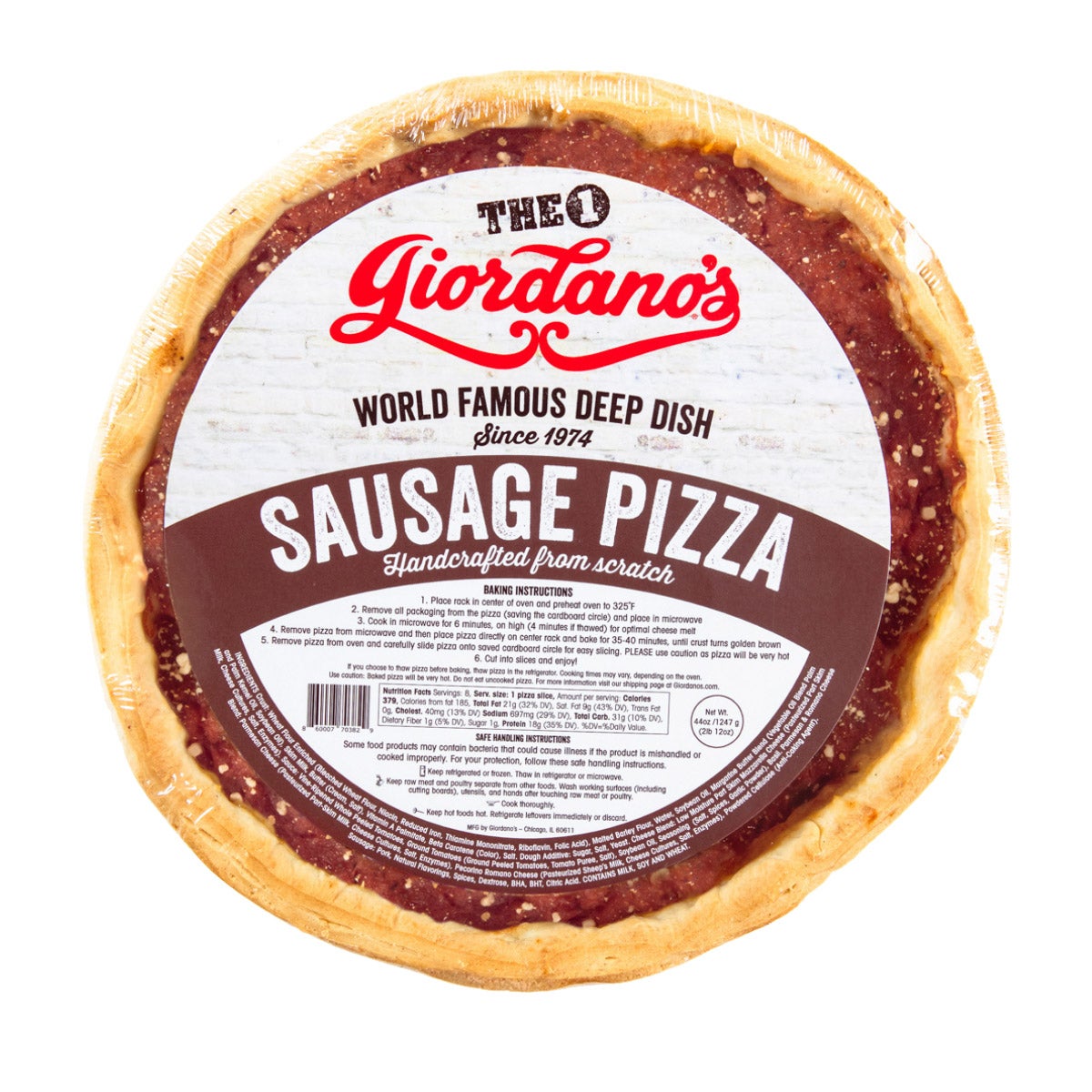 Giordano's Chicago Frozen 10" Deep Dish Stuffed Pizza, 3-pack