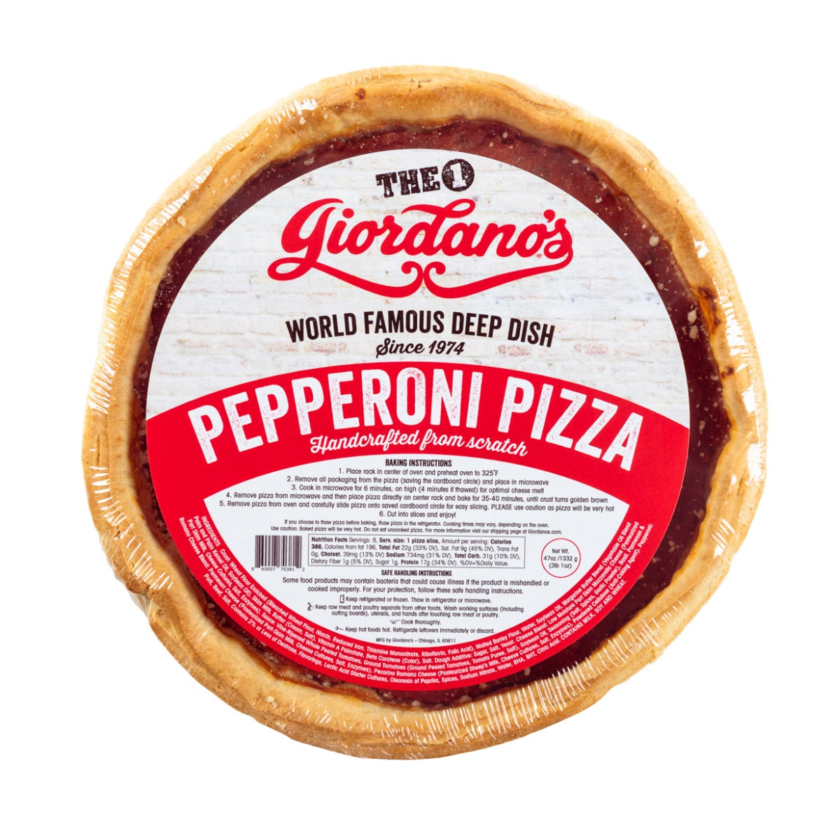 Giordano's Chicago Frozen 10" Deep Dish Stuffed Pizza, 3-pack