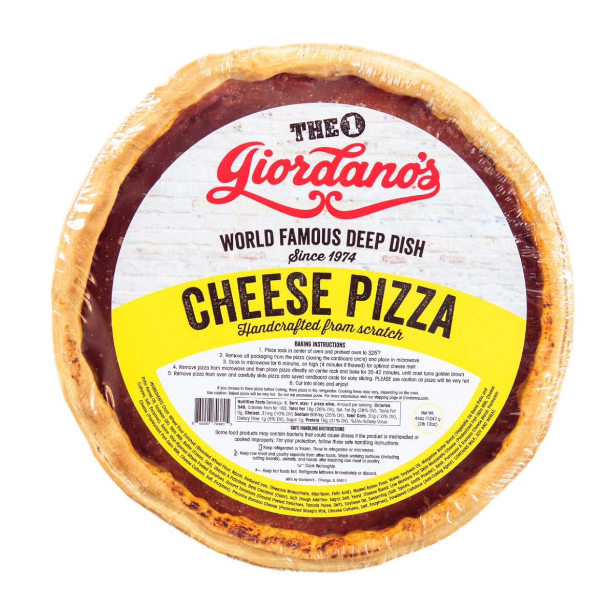 Giordano's Chicago Frozen 10" Deep Dish Stuffed Pizza, 3-pack