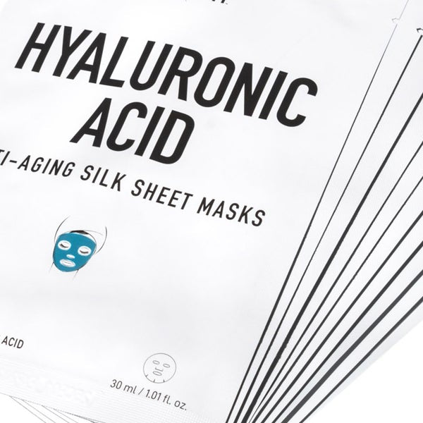 NIGHT Hyaluronic Acid Anti-Aging Silk Sheet Masks, 10-pack