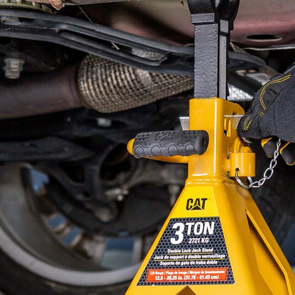 CAT 3 Ton Jack Stand with Safety Lock - 2-pack