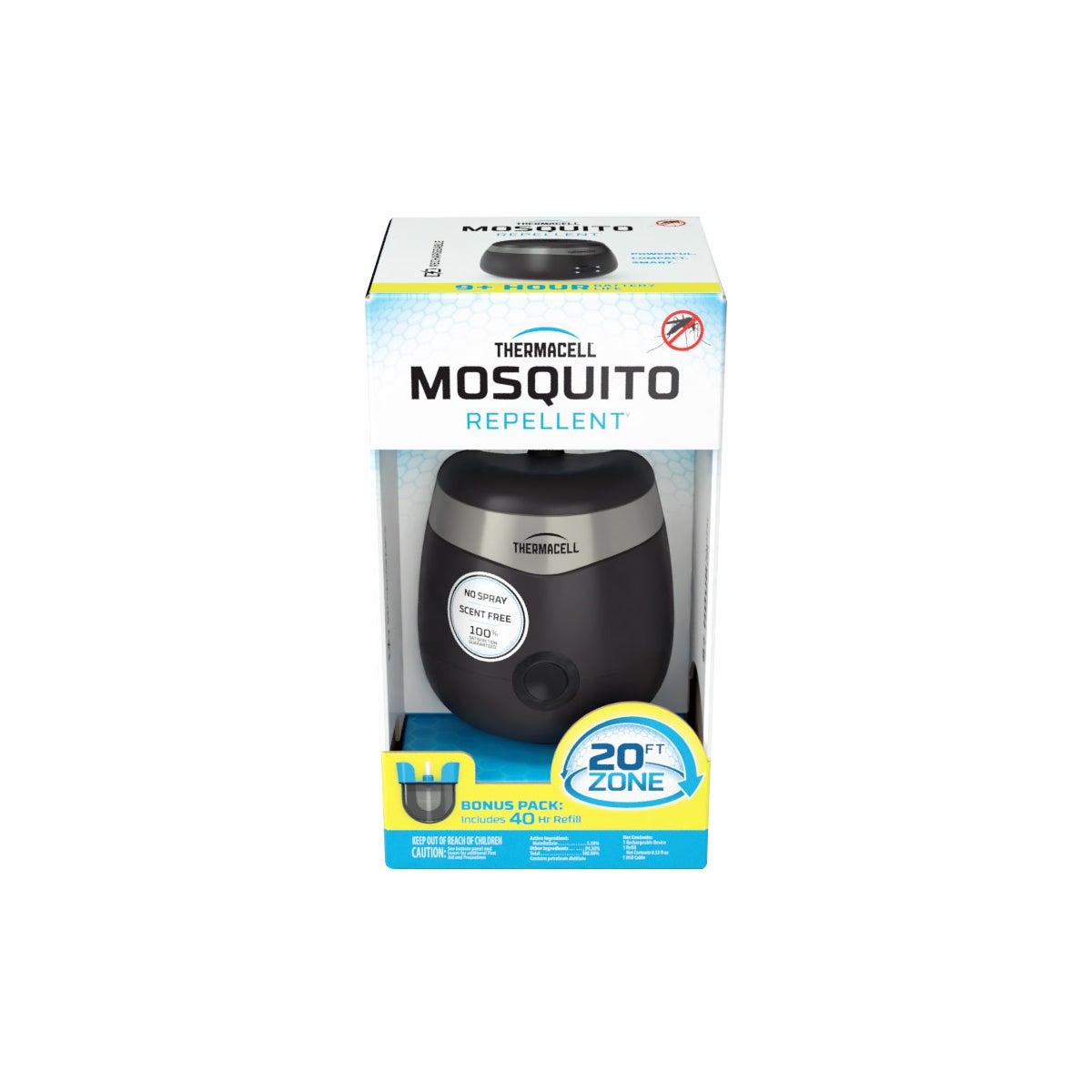 Thermacell Rechargeable E90 Mosquito Repeller with 40 Hours of Repellent