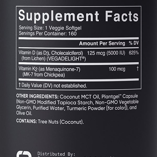 Sports Research D3 + K2, 160 Veggie Softgels