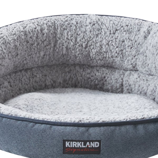 Kirkland Signature Bolster Cuddler Pet Bed, Slate Gray