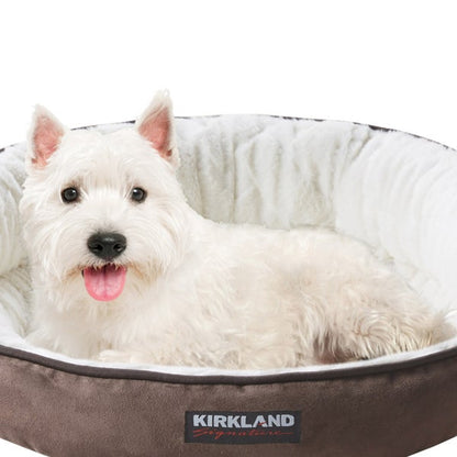 Kirkland Signature Bolster Cuddler Pet Bed, Brown