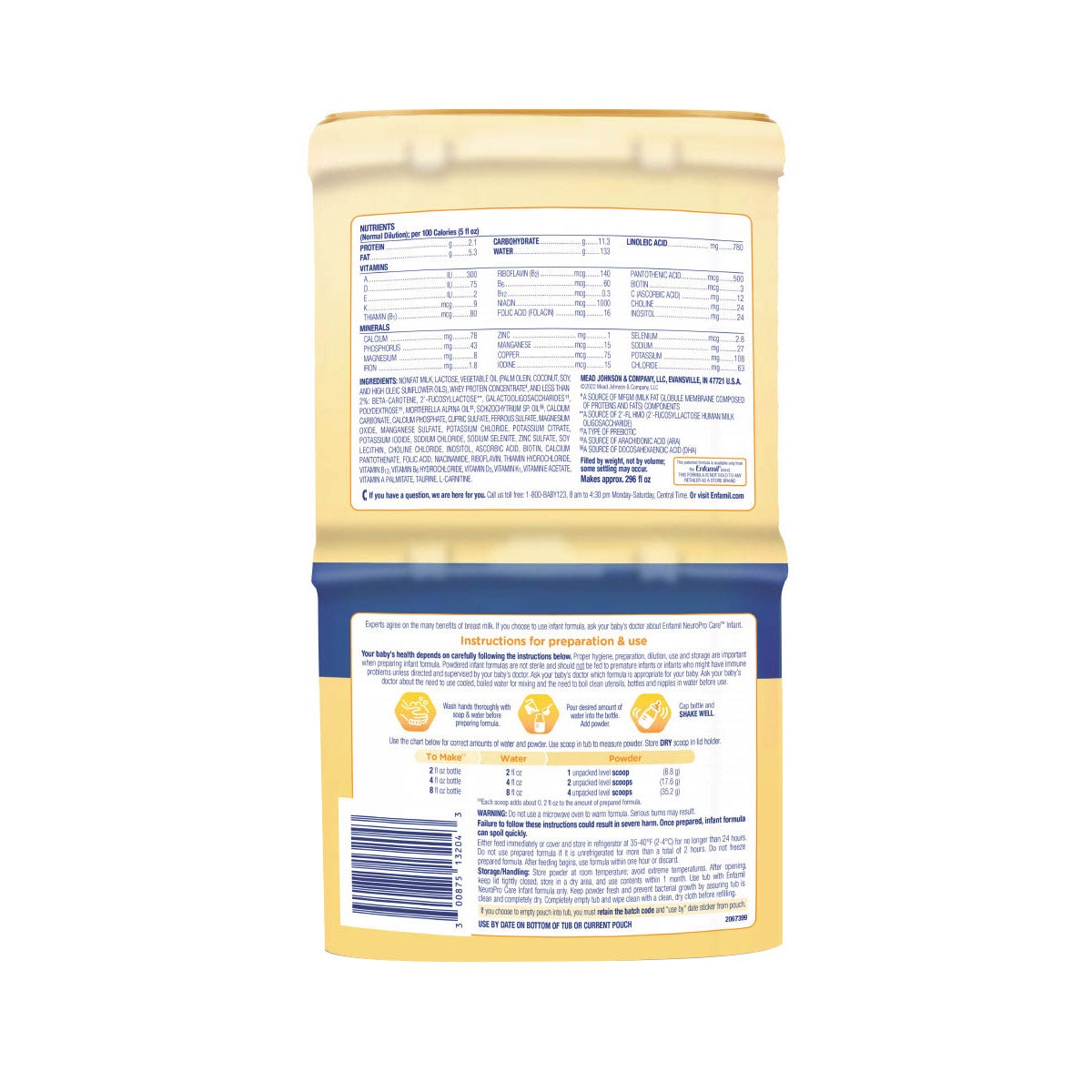 Enfamil NeuroPro Care Infant Formula, 20.7 oz, 2-pack