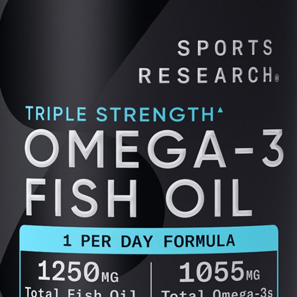 Sports Research Triple Strength Omega-3 Fish Oil, 150 Fish Softgels