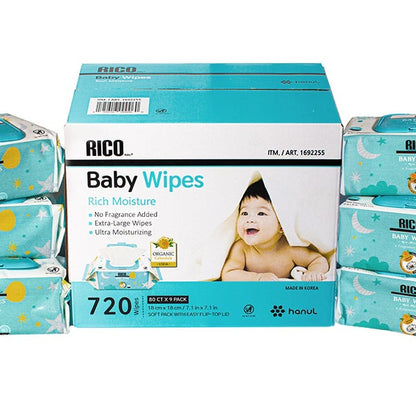 RICO Baby Wipes, 720-count