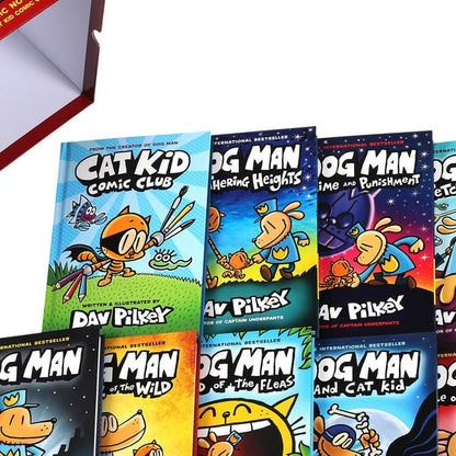 Dog Man and Cat Kid Collection: 11 Graphic Novels Box Set