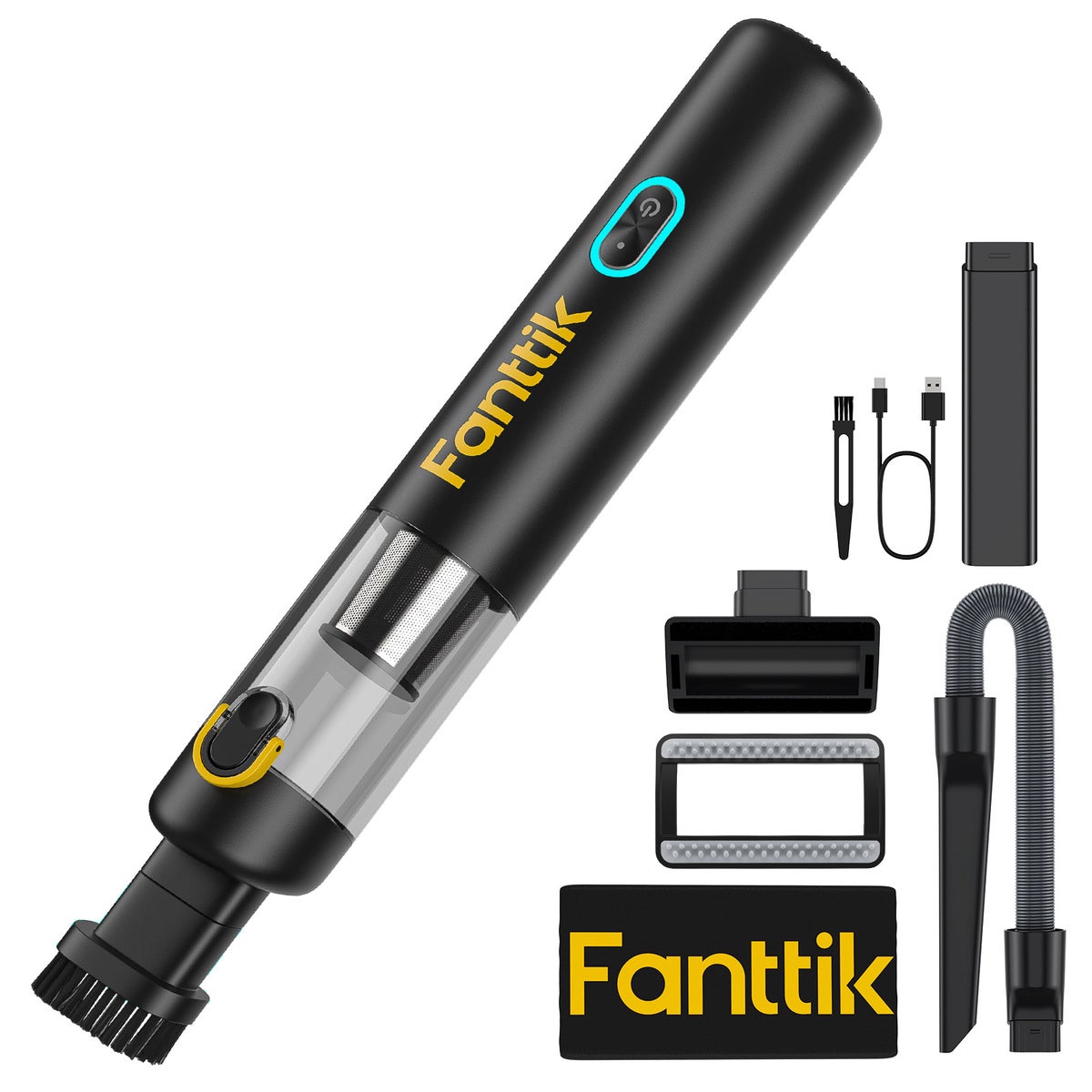 Fanttik V8 Mate Cordless Car Vacuum - Black