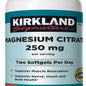 Kirkland Signature Magnesium Citrate 250mg, 270 Softgels