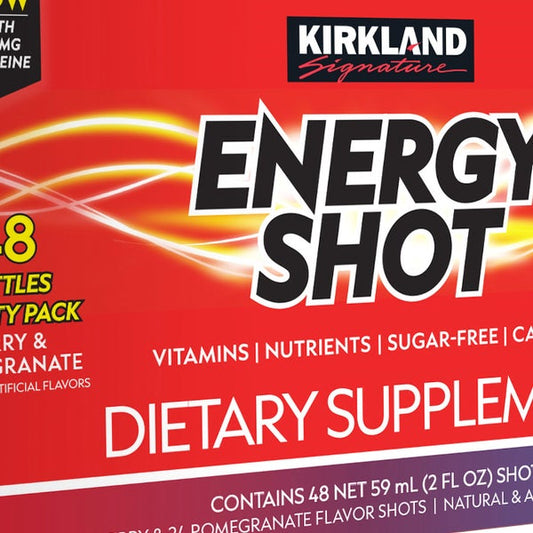 Kirkland Signature Energy Shot, 48 Bottles, 2 Ounces Each