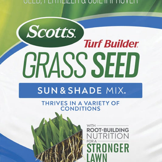 Scotts Turf Builder Grass Seed Sun and Shade, 1,600 Sq. Ft.