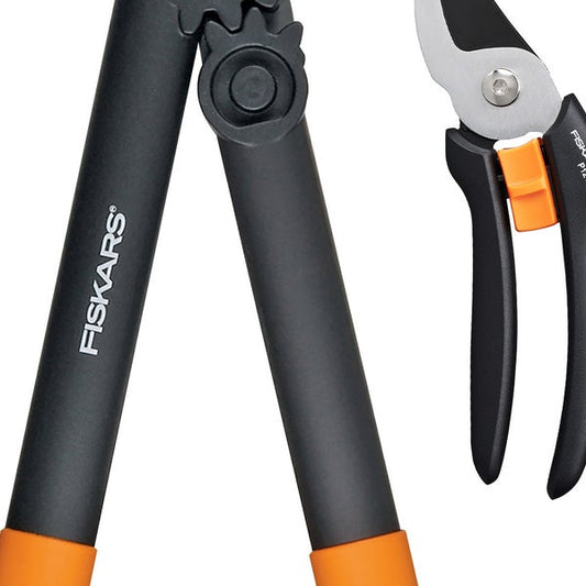 Fiskars 15 inch Lopper and Hand Pruner Set