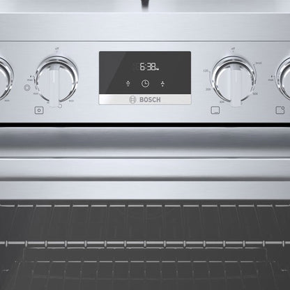 Bosch 800 Series 30" Freestanding High Efficiency GAS Range with Powerful Dual-Flame Burner