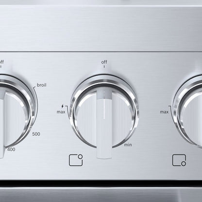 Bosch 800 Series 30" Freestanding High Efficiency GAS Range with Powerful Dual-Flame Burner