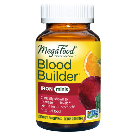 MegaFood Blood Builder Iron Minis, 120 Tablets