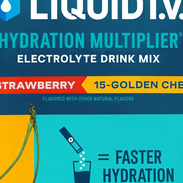 Liquid I.V. Hydration Multiplier 30 Individual Serving Stick Packs in Resealable Pouch, Variety Pack