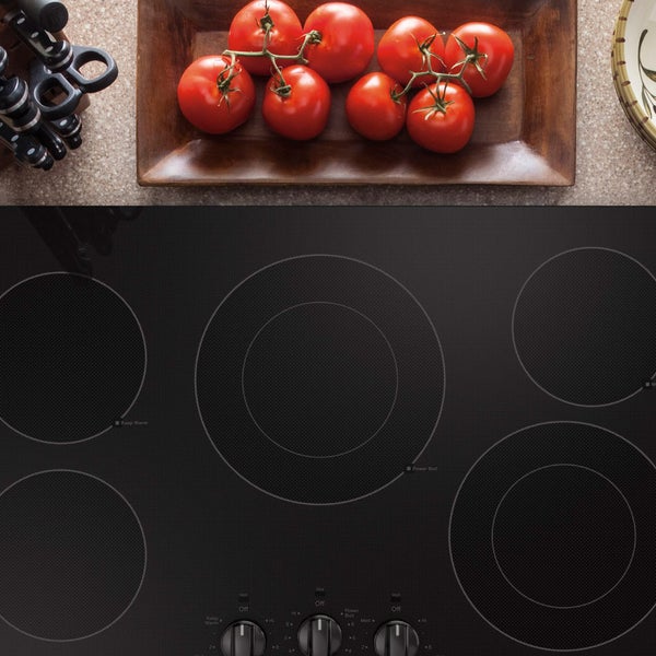 GE 30" Built-In Knob Control Electric Cooktop